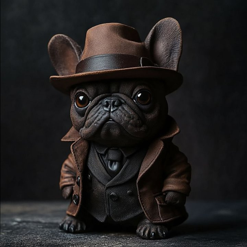 Detective Dog Figurine