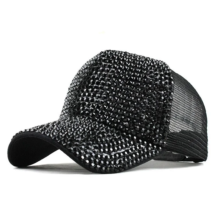 [FLB]Brand Baseball Caps For Women Rhinestone Hat Lady Girl Cap 8 Colour Snapback Cap Casquette Hats Adjustable Cap F350
