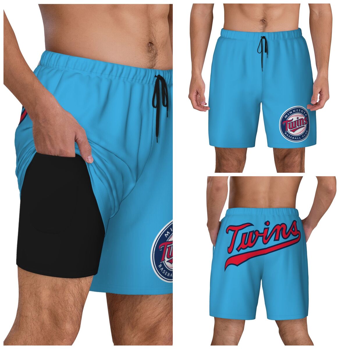 Minnesota Twins Logo Men's Swim Shorts