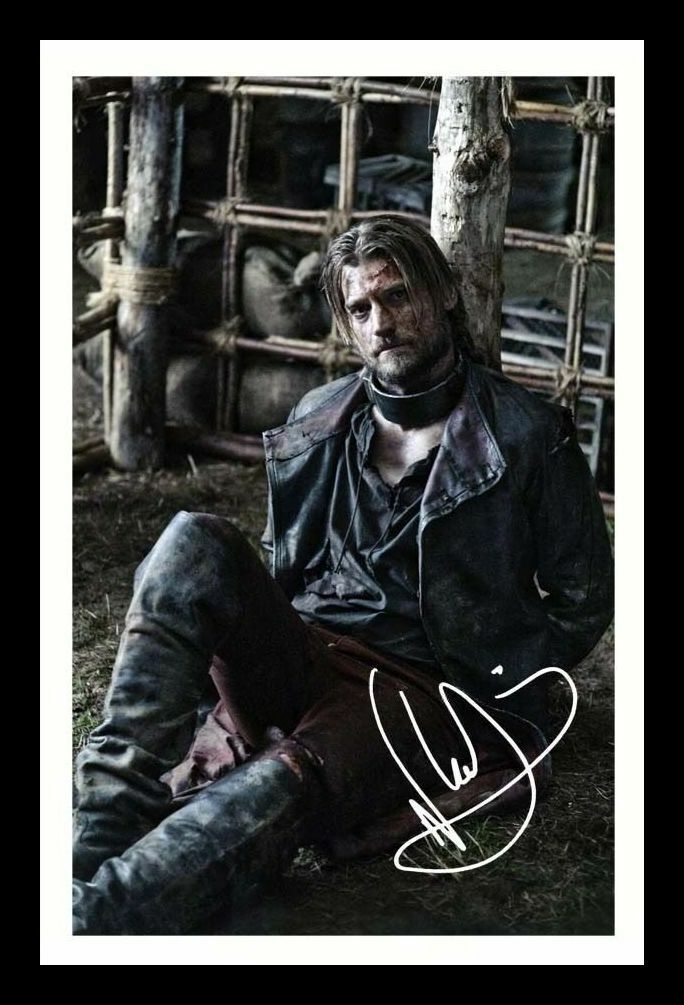 Nikolaj Coster-Waldau - Game Of Thrones Signed & Framed Photo Poster painting