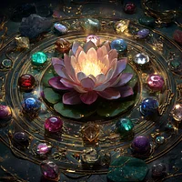 Cosmic Lotus - Diamond Painting