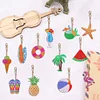 >SALE<Summer Day Series DIY Keychain Double Side Special Shaped Gift for Kids (#7)