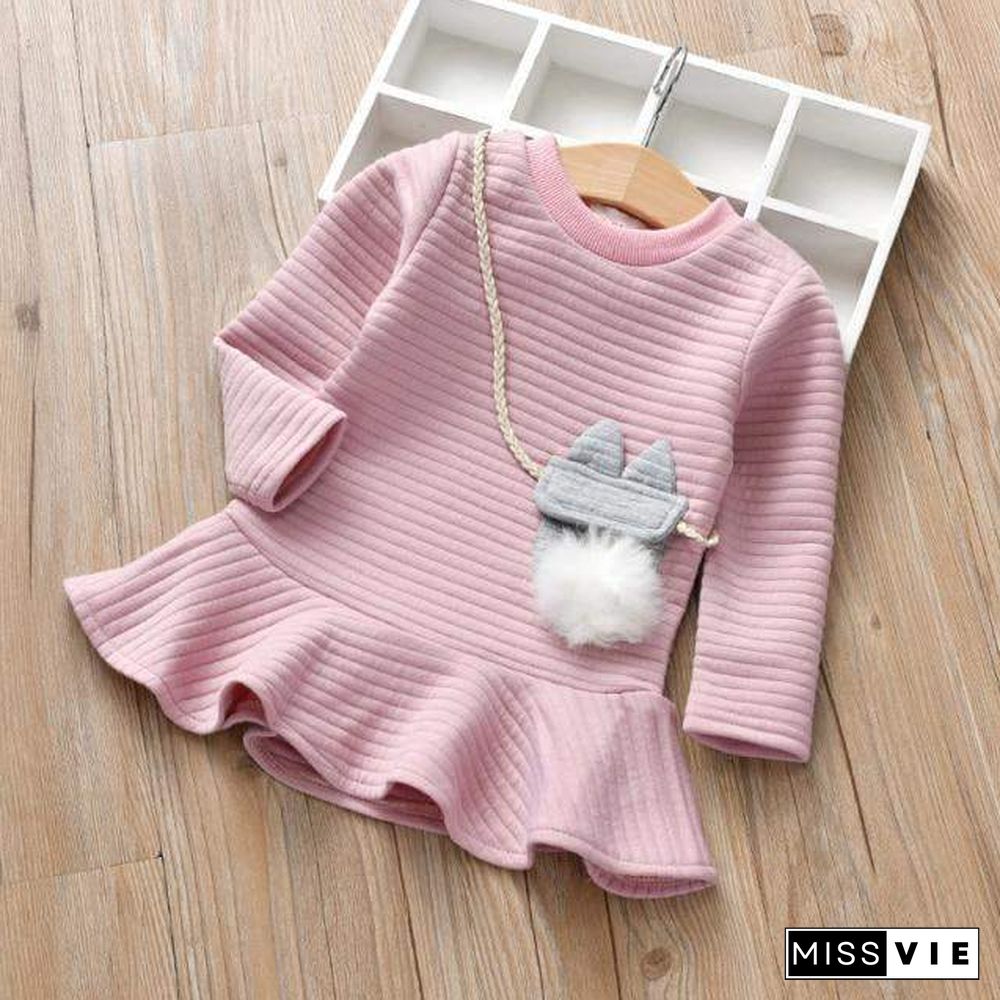 Autumn WInter Animal Style Girls Dresses