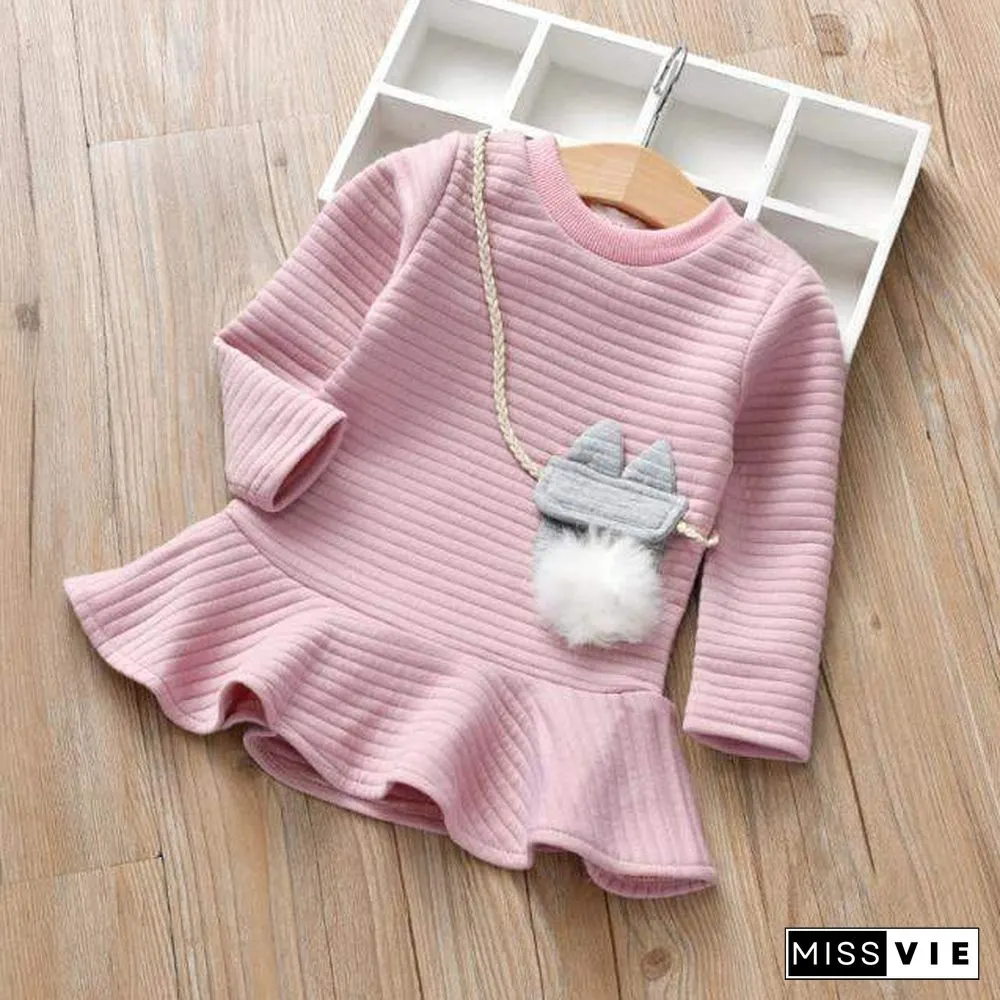Autumn WInter Animal Style Girls Dresses