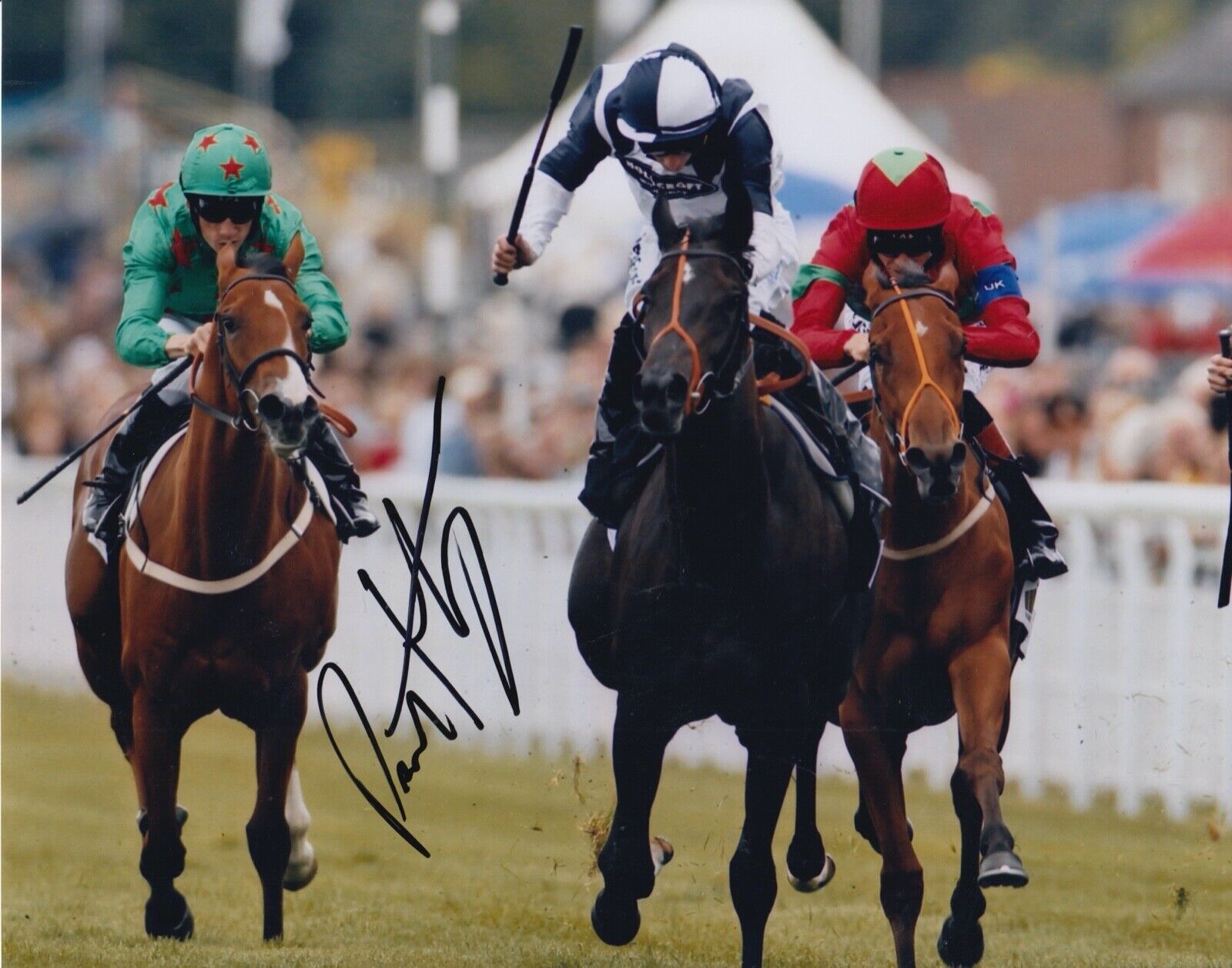 Paul Hanagan Hand Signed 10x8 Photo Poster painting - Horse Racing Autograph.