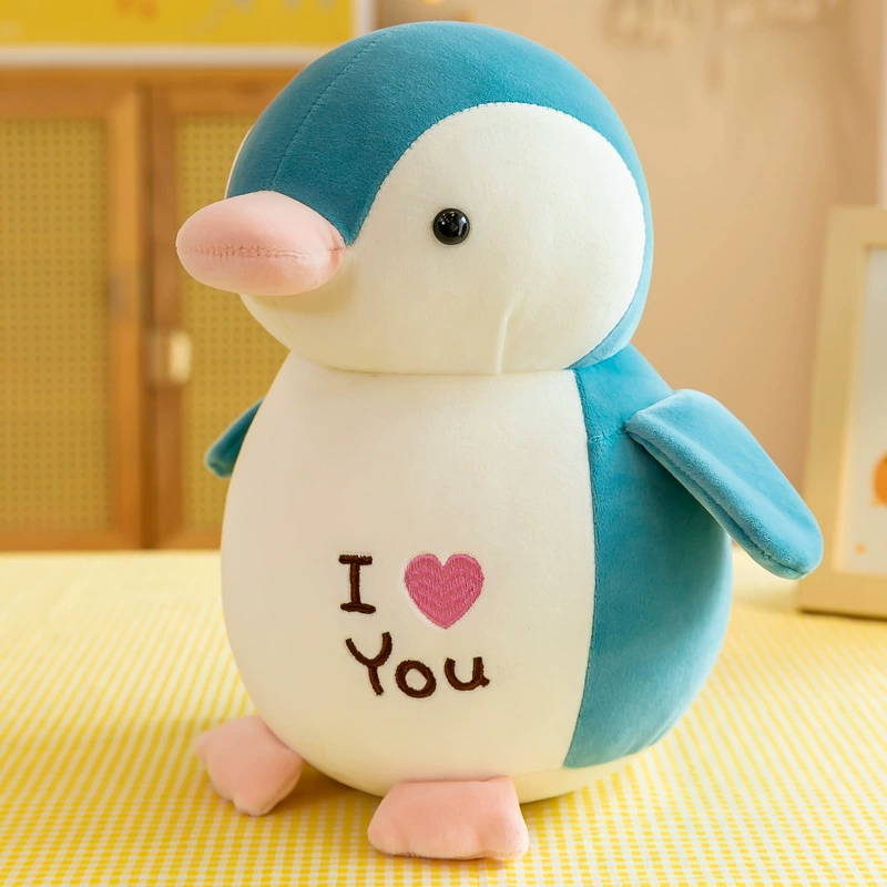 Little Penguin Plush Toy | Stuffed Animal | Gifts for Kids（Light Blue）