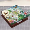 Wooden DIY Lily Butterfly Diamond Painting Kit Note Box with 160 Papers Gifts
