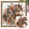 (US Local)Horse-11CT Stamped Cross Stitch Kit(40x40cm)