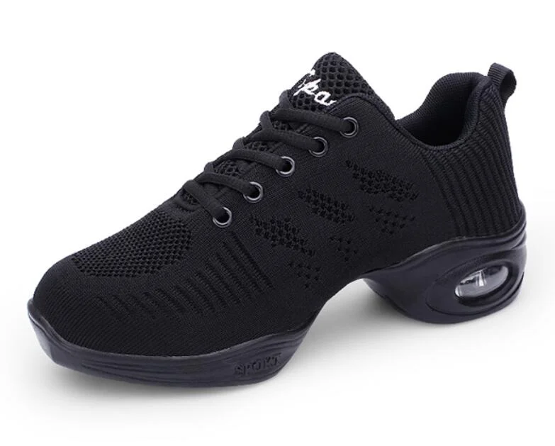 Brand Women Shoes Soft Outsole Woman Breath Jazz Hip Hop Shoes Feature Dance Sneakers Ladies Girl's Modern Jazz Dancing Shoes W3