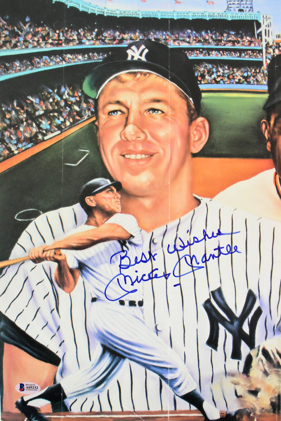 Yankees Mickey Mantle Best Wishes