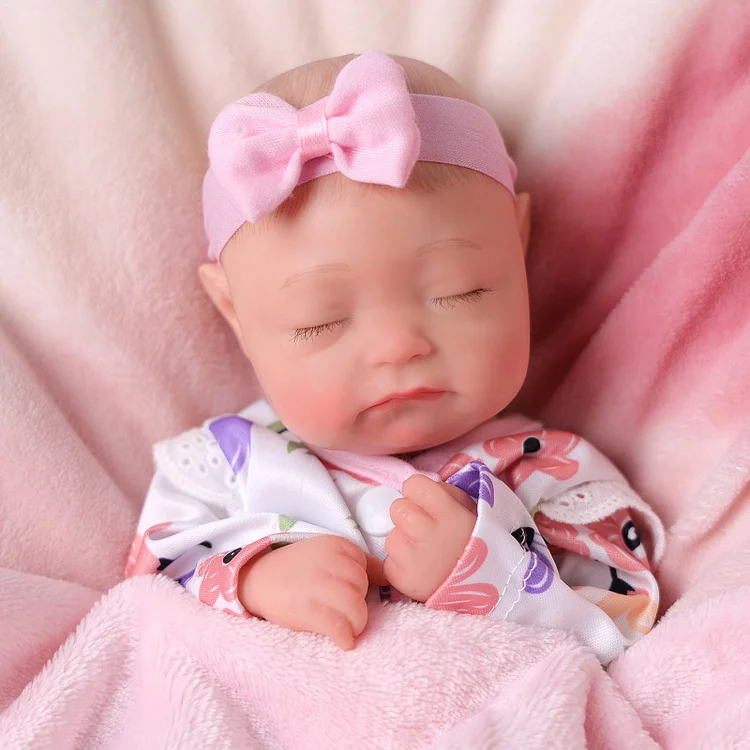 [90Days Lowest Price]Babeside Connie 12" Realistic Silicone Sleeping Baby Girl Building Lovely Memories