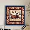 Snowman And Car-14CT Stamped Cross Stitch 40*40cm/15.75*15.75in