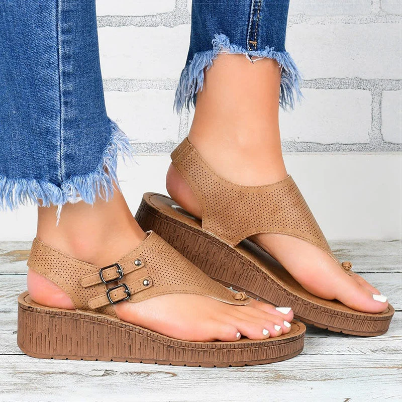 Women Sandals 2020 Platform Sandals With Wedges Shoes For Women Summer Sandals Chaussure Femme Flip Flops Wedge Heels Sandalias