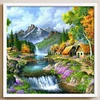 Landscape-11CT Stamped Cross Stitch Kit(40*40cm)
