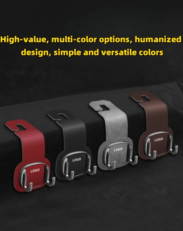 Car Seat Back Hidden Suede Hook