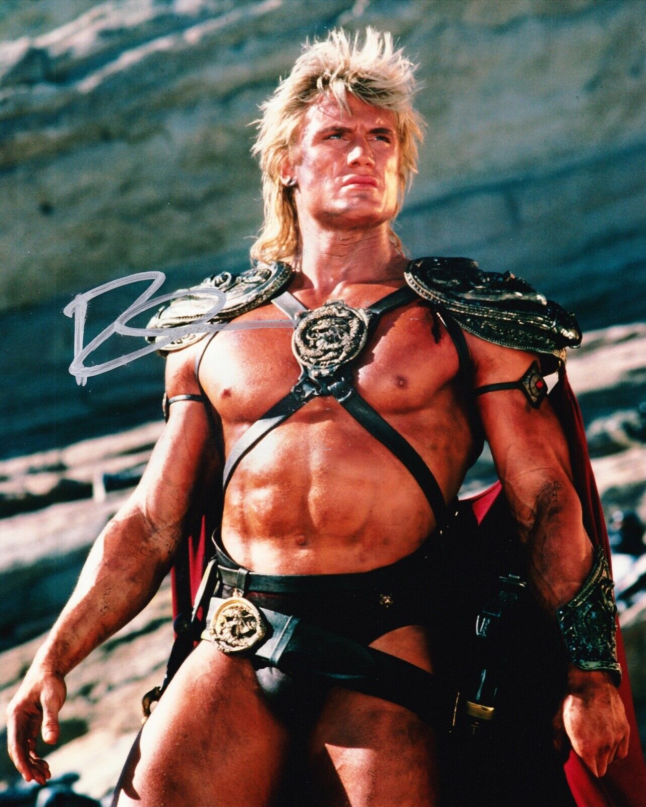 Dolph Lundgren SIGNED 10X8 Photo Poster painting Masters of the Universe CREED AFTAL COA (A)