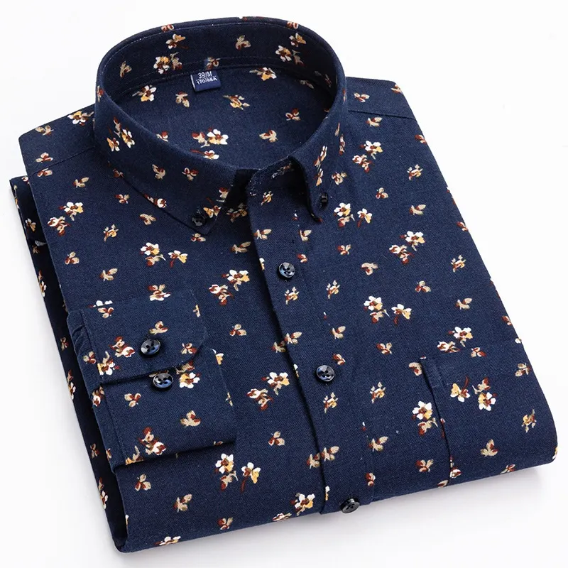 Vintage Loose Circle Print Long Sleeve Shirt main image 0