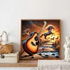 Diamond Painting-DIY Full Round Drill Western Elements Guitar And Horse