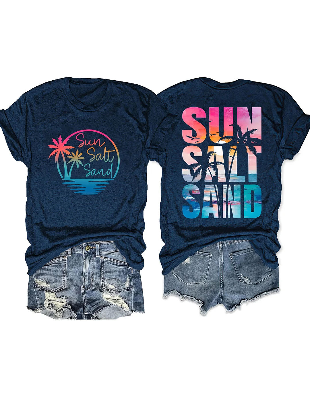 Retro Summer Sun Salt Sand T-shirt