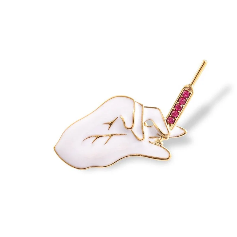 Medical Syringe Enamel Brooch Pins for Doctors and Nurses