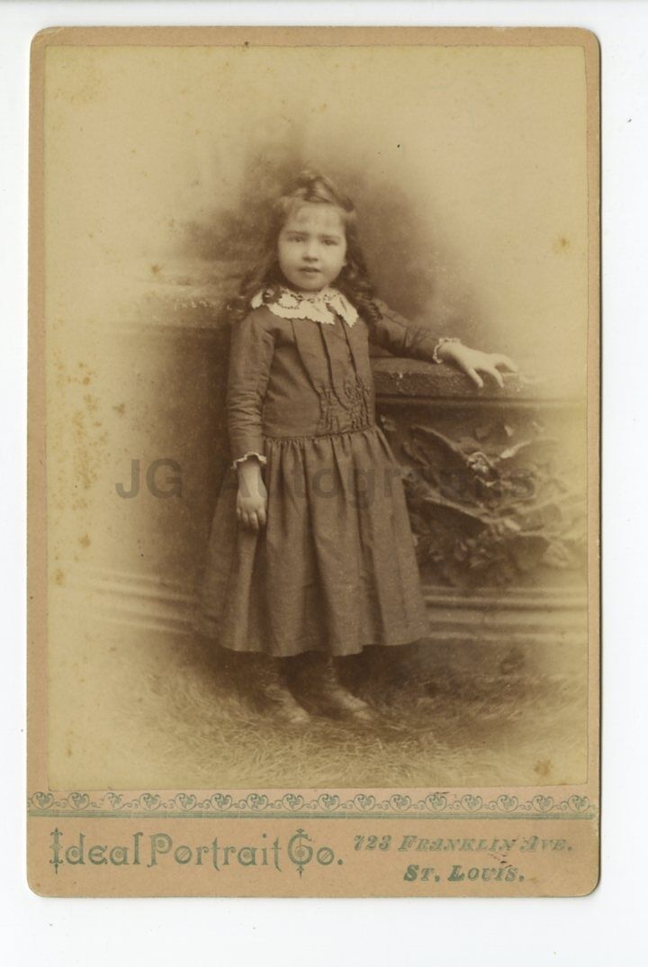 19th Century Children - Original 19th Century Cabinet Card Photo Poster painting - St. Louis, MO