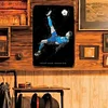 (Multi Style) &eacute;toile de football - Panneaux en &eacute;tain m&eacute;tallique(30*40cm)