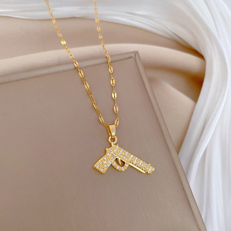 Moon Geometric Stainless Steel Stainless Steel Necklaces