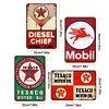 4PCS Gas Oil - Metal Tin Signs Set(8*12Inch/12*16Inch) - Garage