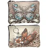 2pcs DIY Diamond Art Diamond Dot Card Pack Diamond Painting Coin Pouch (Butterfly)
