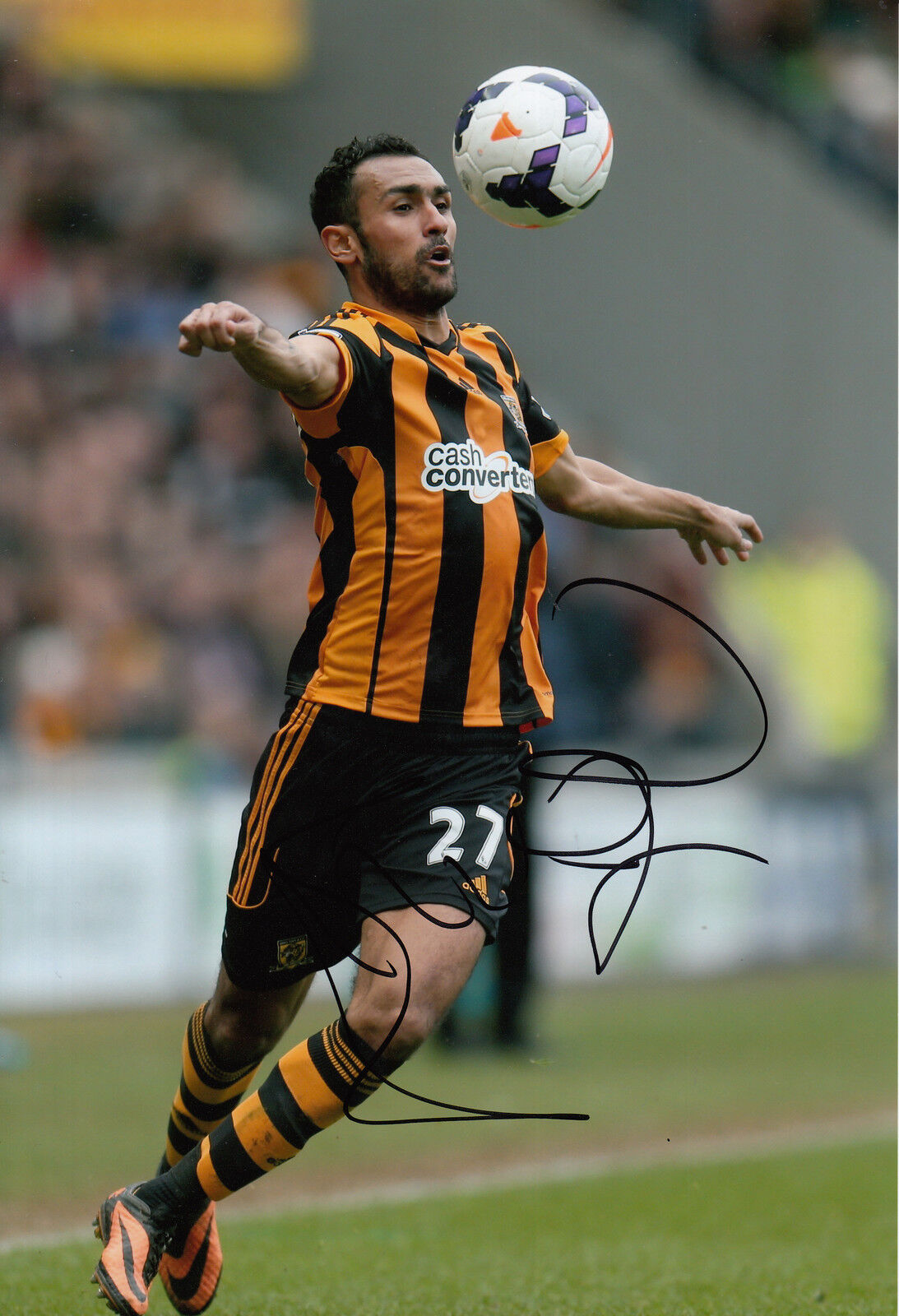 Hull City Hand Signed Ahmed Elmohamady 12x8 Photo Poster painting 5.