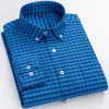100% Cotton Men's Business Plaid Shirt