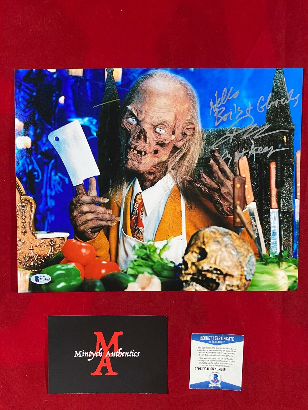 JOHN KASSIR AUTOGRAPHED SIGNED 11x14 Photo Poster painting! TALES FROM THE CRYPT! BECKETT COA!