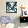 Snow Wolf-Full Round Diamond Painting 30*30CM