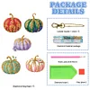 5pcs DIY Halloween Pumpkin Diamond Painting Double Sided Keychains