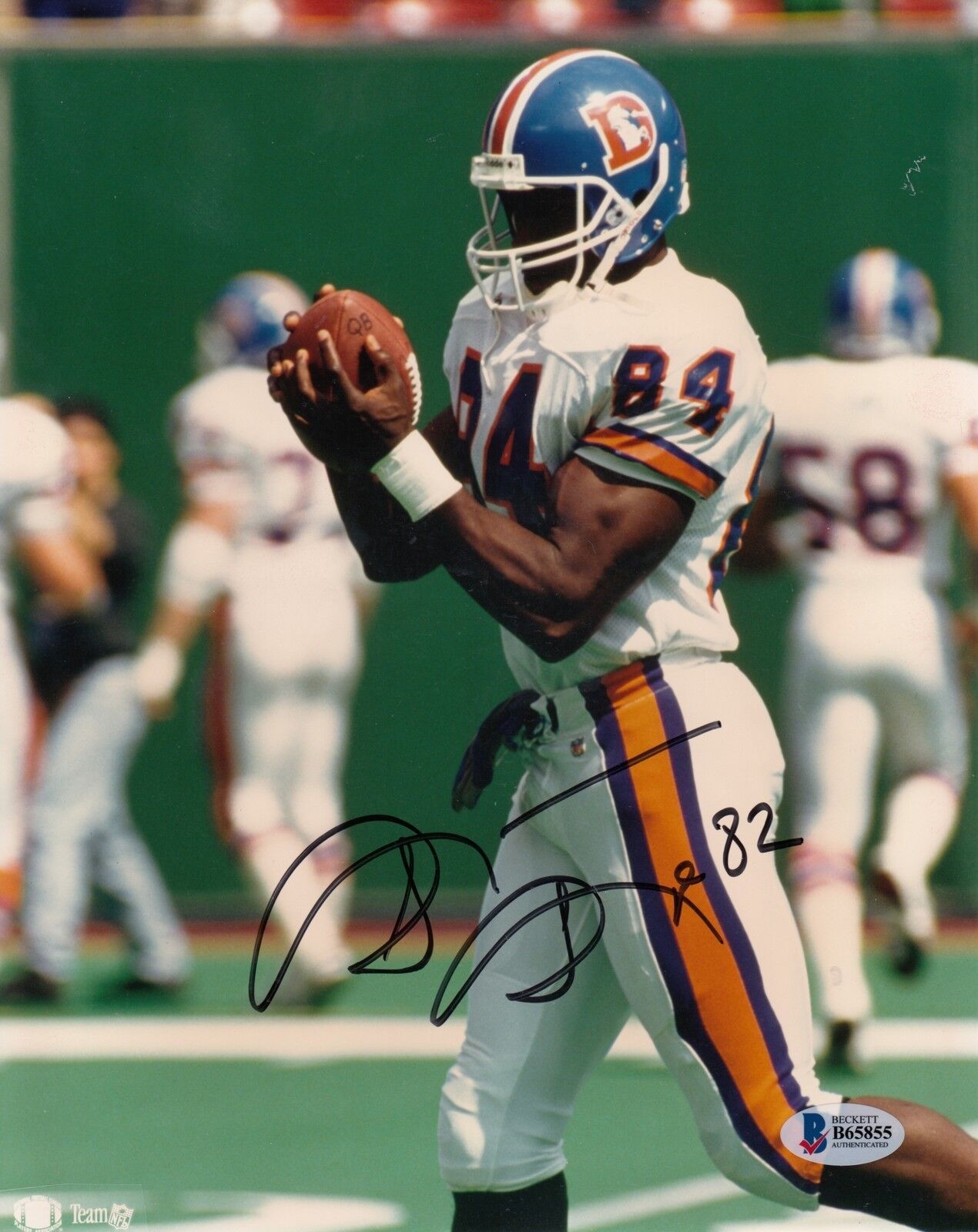 Shannon Sharpe #0 Signed 8x10 Photo Poster painting Beckett Certified Denver Broncos 041118