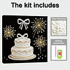 Cake DIY Pearl Art Diamond Painting Kit for Adults Home Decor 25x25cm With Frame