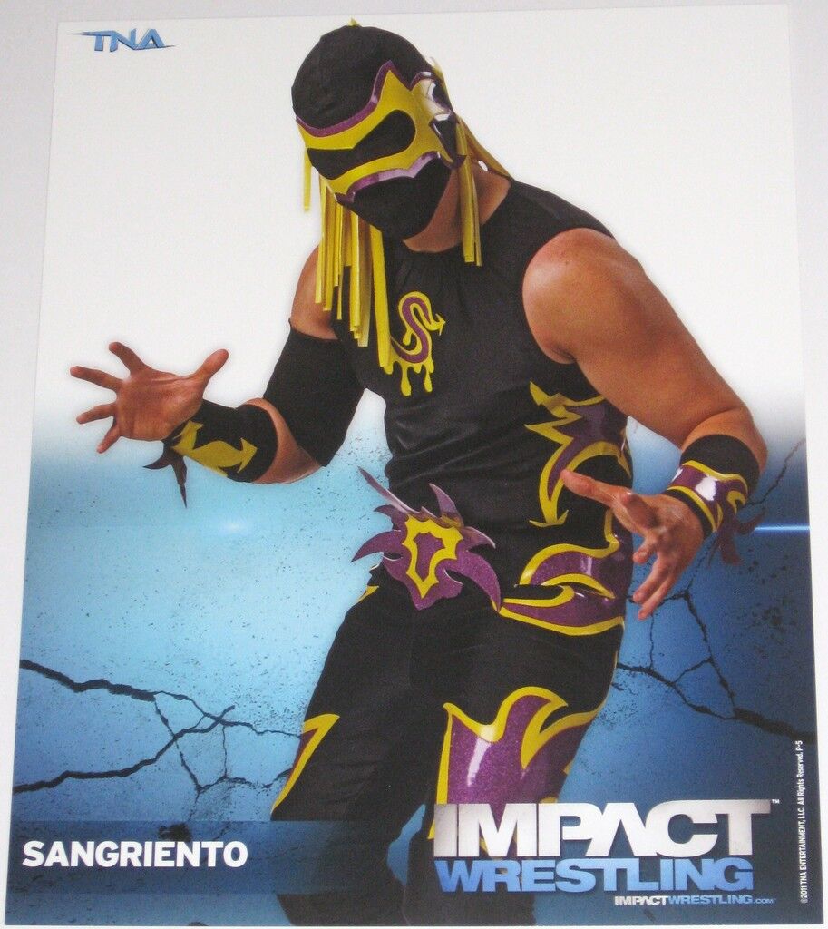 TNA SANGRIENTO P-5 IMPACT WRESTLING 8X10 PROMO Photo Poster painting