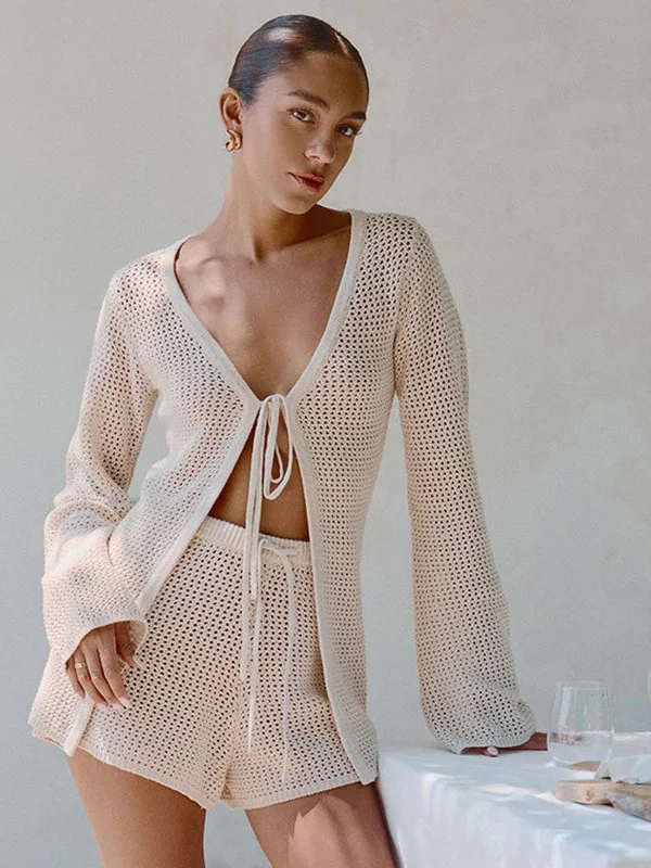 Athvotar Athvotar Beach Shirt Sexy Bikini Swimsuit Vacation Two-Piece Set Woman