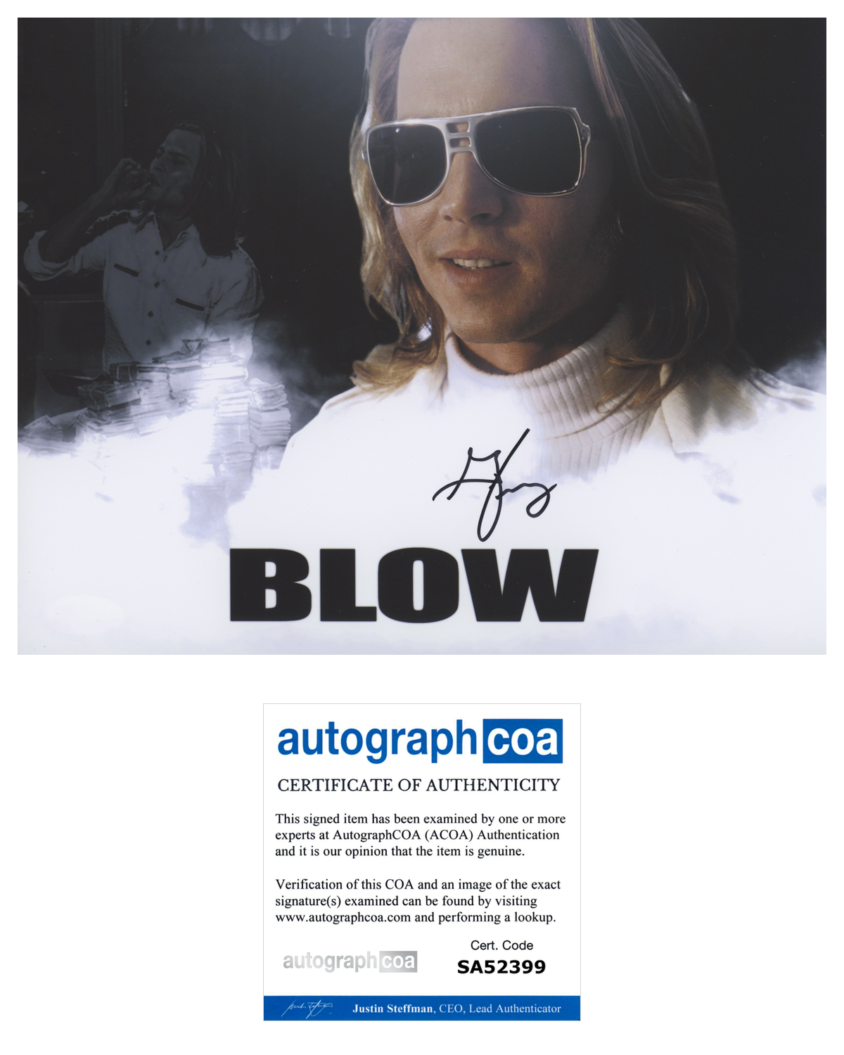 George Jung Signed Autograph 8x10 Photo Poster painting Blow Johnny Depp Drug Smuggler ACOA COA