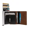 New Magnetic Self-elastic Card Holder Ultra-thin Aluminum Alloy Anti-theft Card Holder Men's Business Multi-functional Wallet