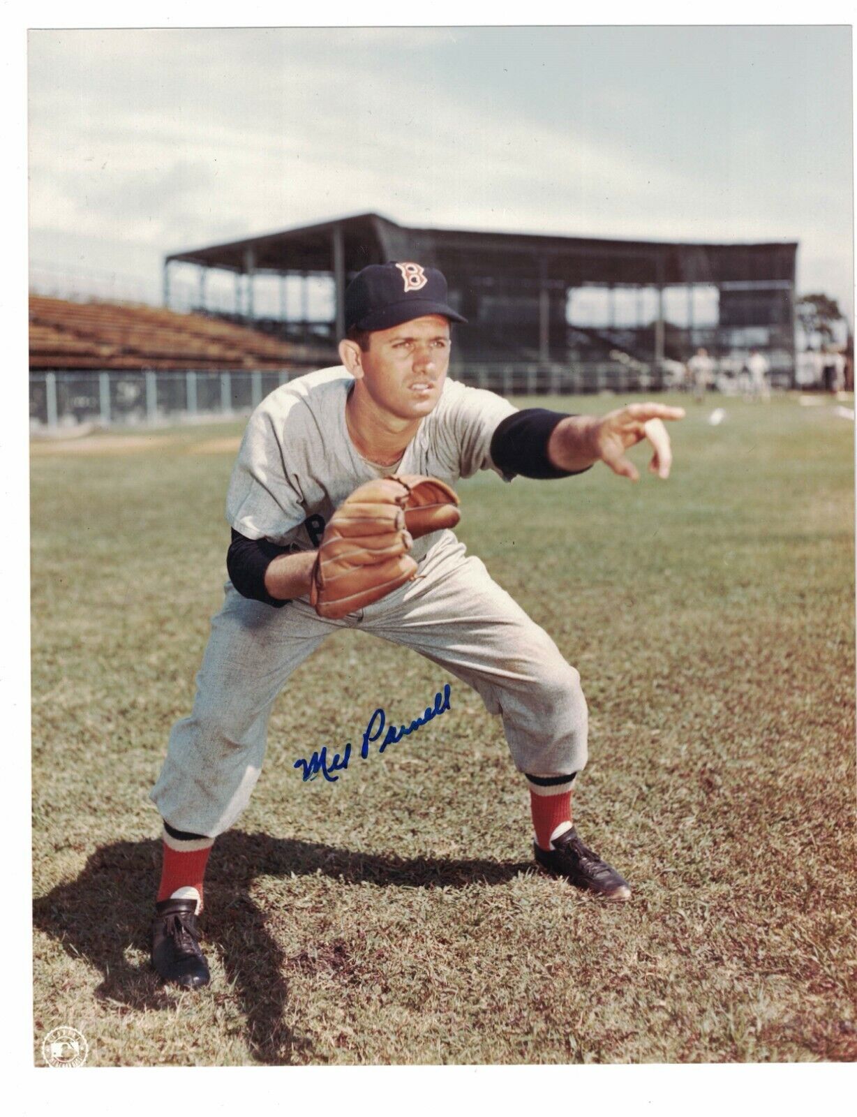 Mel Parnell Boston Red Sox Signed 8 x 10