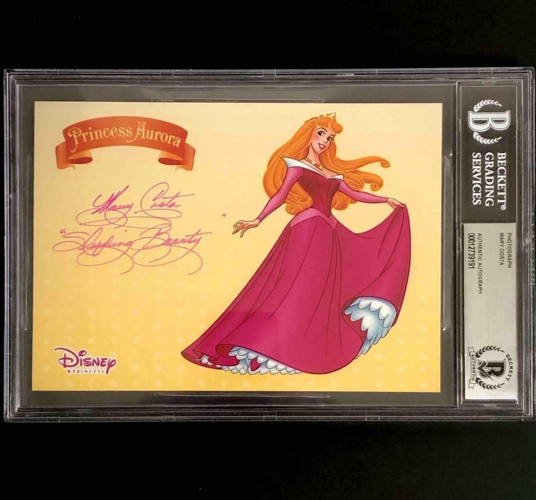 Mary Costa autograph Disney Sleeping Beauty signed 5x7 Photo Poster painting BAS COA Beckett