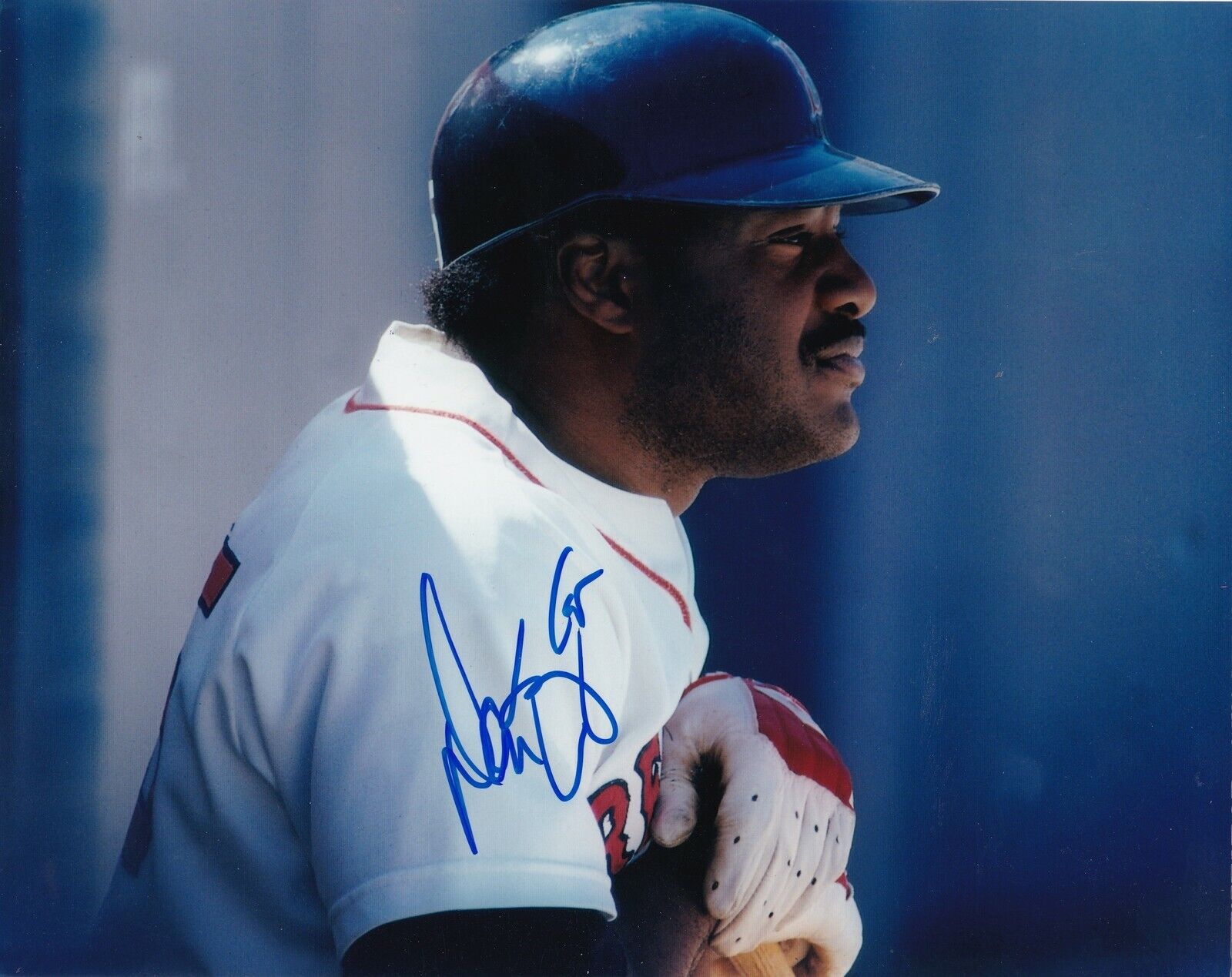 DON BAYLOR BOSTON RED SOX ACTION SIGNED 8x10