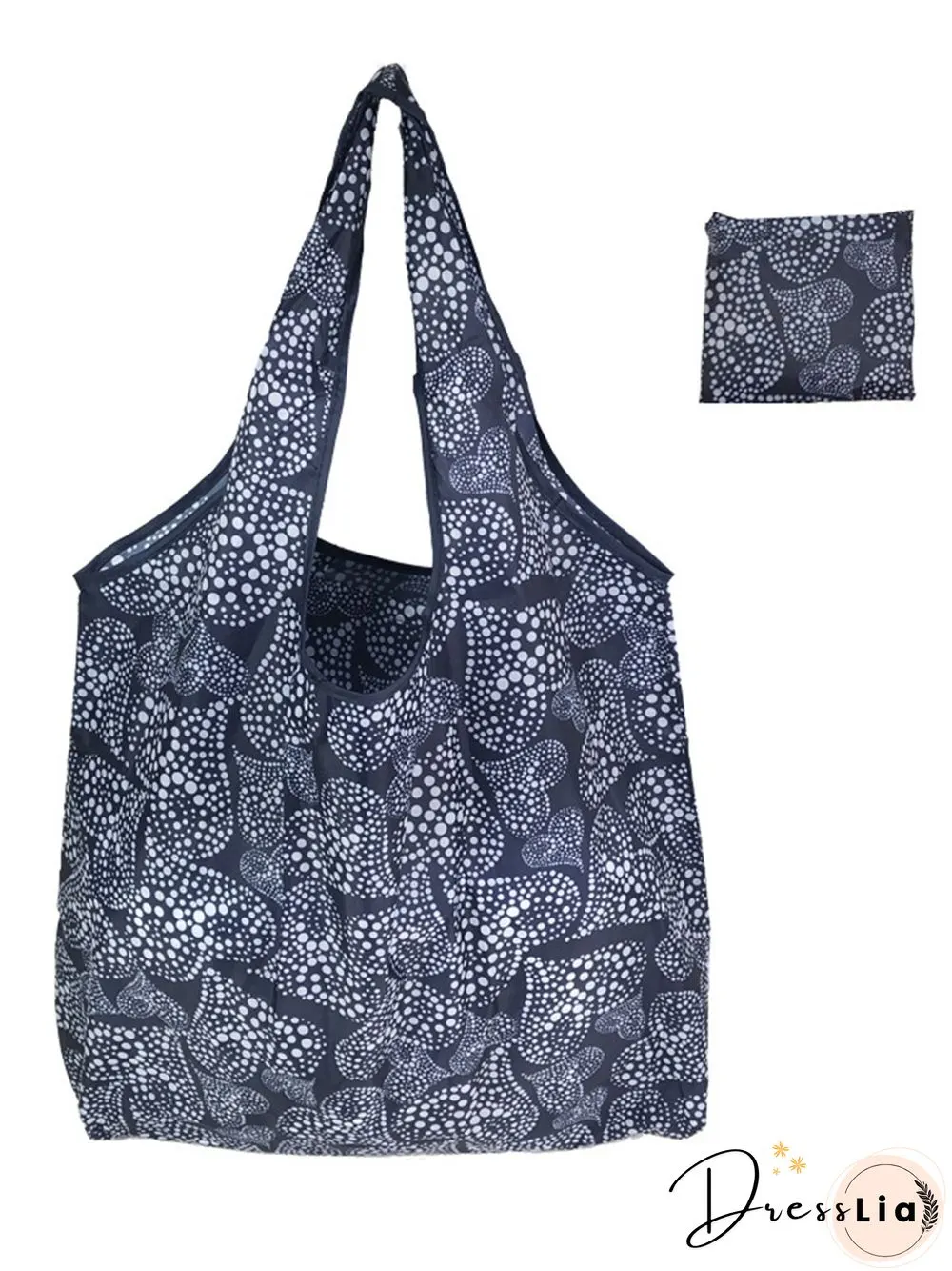 Ethnic Print Foldable Large Capacity Lightweight Shopping Bag Tote Bag