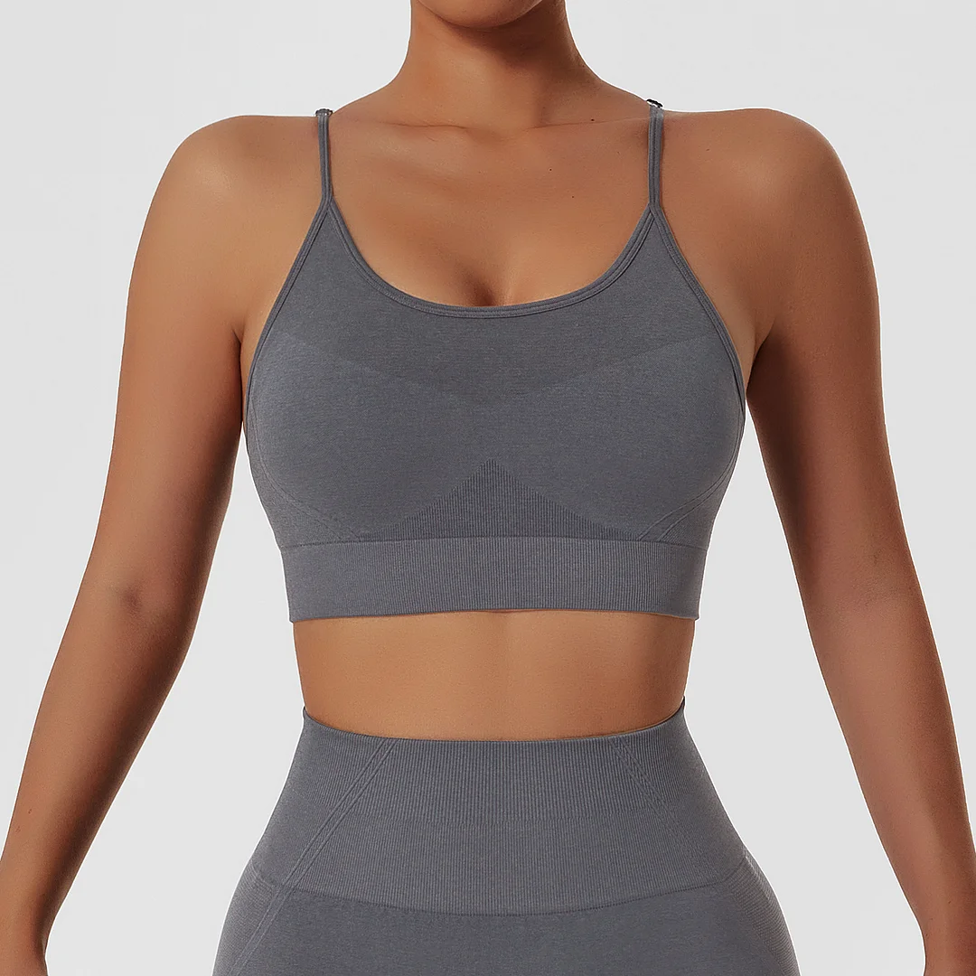 Seamless sling sports bra