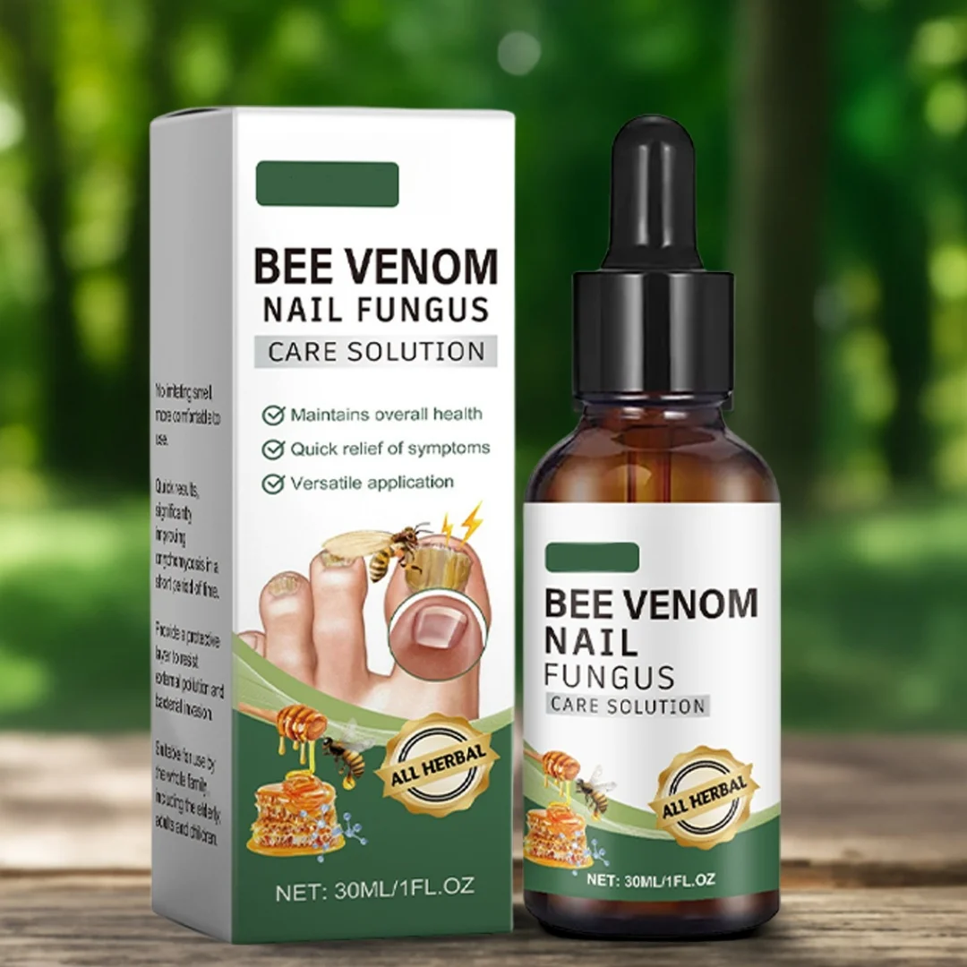 ✨Bee Venom Nail fungus care solution ：Natural Formula for Toenail & Fingernail Care