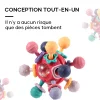 Jouet Montessori de dentition sensorielle pour bébé pour les tout-petits