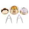 Outdoor Mini Alcohol Stove with Four-Corner Bracket Hiking Backpacking Cookware