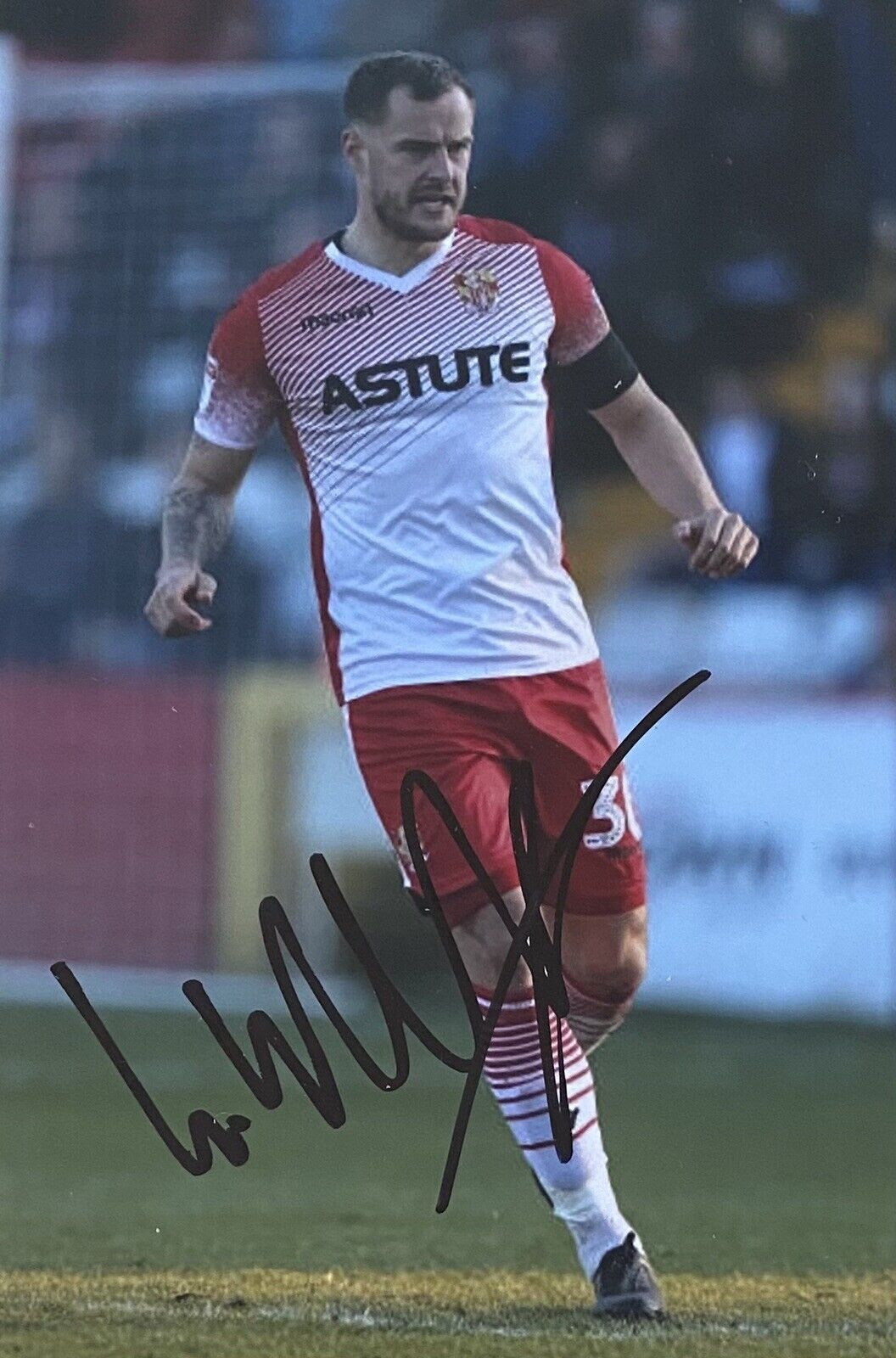 Luke Wilkinson Genuine Hand Signed Stevenage 6X4 Photo Poster painting