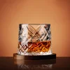Tumbler Whiskey Glass Water Cup With Base, Rotating Cup, Rotating Decompression Cup, Brandy Cup, Creative Foreign Wine Cup